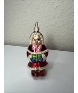 RADKO Jolly Couple Gem Santa Mrs Claus CHRISTMAS ORNAMENT  2 Sided 1998 - $375.15 MXN