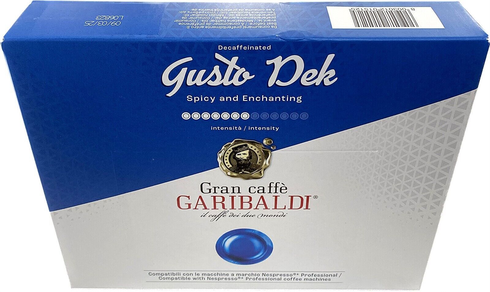 Primary image for Gran Caffe Garibaldi Gusto Dek Nespresso Professional Compatible 50 Capsules