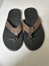 Reef Men&#39;s Cushion Phantom Thong Flip Flops Leather Sandals - £33.25 GBP