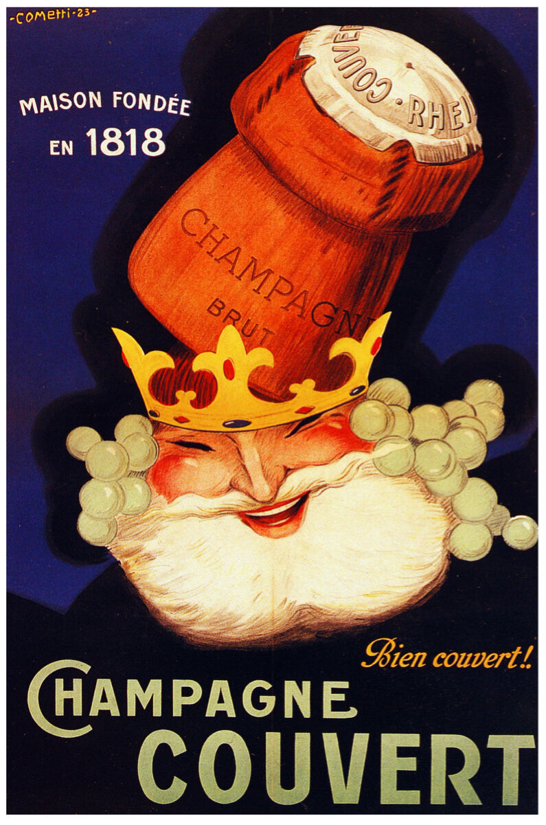 French Vintage Decoration  Design Poster.Champagne.Home Wall art Decor765i