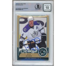 Rob Blake Los Angeles Kings Signed 2008-09 O-Pee-Chee #9 BGS Gem Auto 10 Slab LA - $99.99