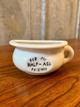 Vintage Novelty “Half Ass” Coffee Mug Display - £11.98 GBP