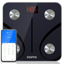 Renpho Bluetooth Scale For Body Weight, Smart Weight Scale Digital Body, 396 Lbs - £28.30 GBP