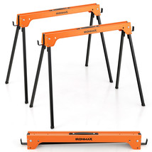 Saw Horses 2 Pack Folding Sawhorse Portable Heavy Duty 1366 Lbs Weight C... - £80.58 GBP