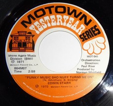Edwin Starr 45 RPM Record-Funky Music Sho Nuff Turns Me On/ Twenty Five Miles A8 - £3.12 GBP