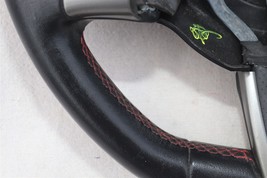 2012-16 Fiat 500 Abarth Steering Wheel RED STITCHING Flat Bottom image 9