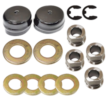 RIDE ON MOWER WHEEL KIT BEARINGS WASHERS E-CLIPS AXLE CAPS REPLACE 53212... - £31.83 GBP