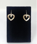James Avery 925 Retired Ribbon Heart Dangle Drop Earrings - $108.90
