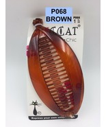 PINCCAT BANANA HAIR COMBS FISH COMB BROWN 5.5 &quot; #P068 - £1.53 GBP