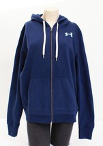 Under Armour Blue Favorite Fleece Full Zip Hooded Sweatshirt Hoodie Wome... - £62.92 GBP