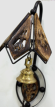 HANDICRAFTS Wooden antique door bell Indoor Bell (Brown) Wooden Decorati... - £70.57 GBP