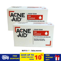 2X ACNE-AID Face and Body Soap Bar Oil Control For Acne Prone and Oily Skin 100g - £25.11 GBP