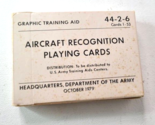US Army 1979 Aircraft Recognition Playing Cards Training Aid Cold War - $9.85
