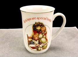 Holly Hobbie Porcelain Christmas Keepsake Mug, &quot;Holidays are special tre... - $14.65