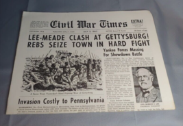 1958 Civil War Times Newspaper 1958 Gettysburg Issue - £11.83 GBP