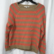 Boden Women&#39;s Sweater Tan &amp; Coral Size 8 - £22.31 GBP