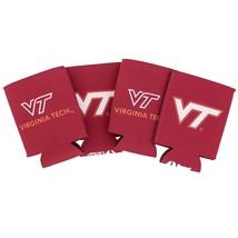 Virginia Tech University Can Insulator Beverage Cooler 4 Pack Foam Bever... - $42.99