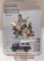 Greenlight CHASE Norman Rockwell Christmas - 1971 Jeep DJ-5 Green Machin... - £19.37 GBP