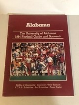 Vintage 1984 Alabama Magazine University Of Alabama Souvenir Football Guide - £7.07 GBP