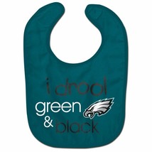 NFL Philadelphia Eagles Infant ALL PRO Baby Bib i drool green &amp; black - £12.53 GBP