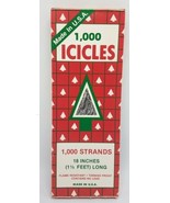 Vintage NOS Tinsel Icicles 1000 Strands  18&quot;- Sealed Pkg - Rauch Industr... - $19.75