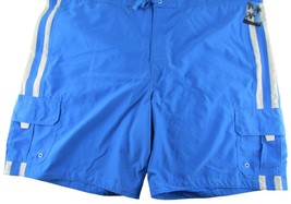 JOE BOXER Swim Board Shorts Light Blue Swim Suit Men&#39;s Size XXL New 50 waist - £14.94 GBP