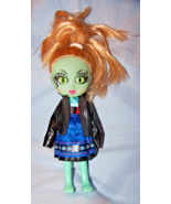 Loose Green TC7 Doll w/Elaborate Eye Decorations-6 1/2 inches-Disney Dress - $12.50
