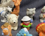 Fisher Price Little People ALPHABET ANIMAL Lot Of 8 animals &amp; 2 Zoo Keepers - £15.30 GBP
