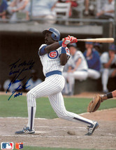 Shawon Dunston signed Chicago Cubs MLB 8x10 Photo #12 To Molly- COA - $15.95