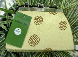 Brand New Small Clasp Purse/Handbag~Pale Green Asian Silk Print~NWT~Ador... - £10.76 GBP