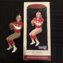 1995 Hallmark Team NFL Joe Montana Christmas Keepsake Ornament with orig... - £6.16 GBP