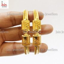 18 Kt, 22 Kt Real Solid Gold Handmade Slip-On Bracelet Bangles 15 - 28 Gm (2pcs) - £1,175.03 GBP+