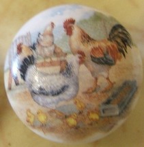 Cabinet Knobs Knob w/ Rooster &amp; Hen Farmyard #4 CHICKEN - £4.26 GBP