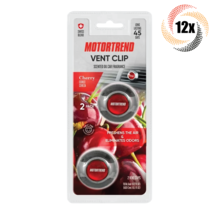 12x Packs Swiss Blend MotorTrend Cherry Vent Clip Air Freshener | 2 Per Pack - £44.08 GBP