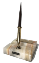 Vintage Sheaffer Desktop Fountain Pen 14k Gold nib with Marble base - £42.81 GBP