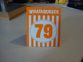 Whataburger Restaurant Tent Table Number #79 - £15.56 GBP