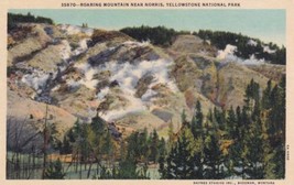 Roaring Mountain Near Norris Yellowstone National Park Wyoming WY Postcard B35 - £2.35 GBP