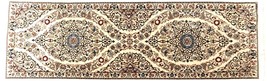 Extra fine hand knotted wool and silk rug. 19&quot;x 63&quot; - $1,188.00