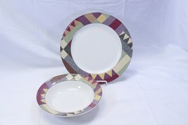 Studio Nova Palm Desert Chop Plate Platter and Serving Bowl Lot of 2 - $35.27
