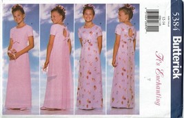 Butterick Sewing Pattern 5384 Girls Dress Formal Pageant Girls Size 12-14 - £7.16 GBP