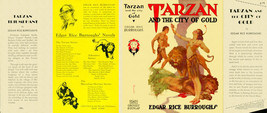 Burroughs, Edgar Rice. TARZAN AND CITY OF GOLD   facsimile jacket  1st G... - $22.54