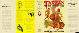 Burroughs, Edgar Rice. TARZAN AND CITY OF GOLD   facsimile jacket  1st G... - £17.60 GBP