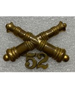SPANISH AMERICAN WAR, U.S. ARMY, 52nd FIELD ARTILLERY, CAP BADGE, ENLISTED - $644.17 MXN