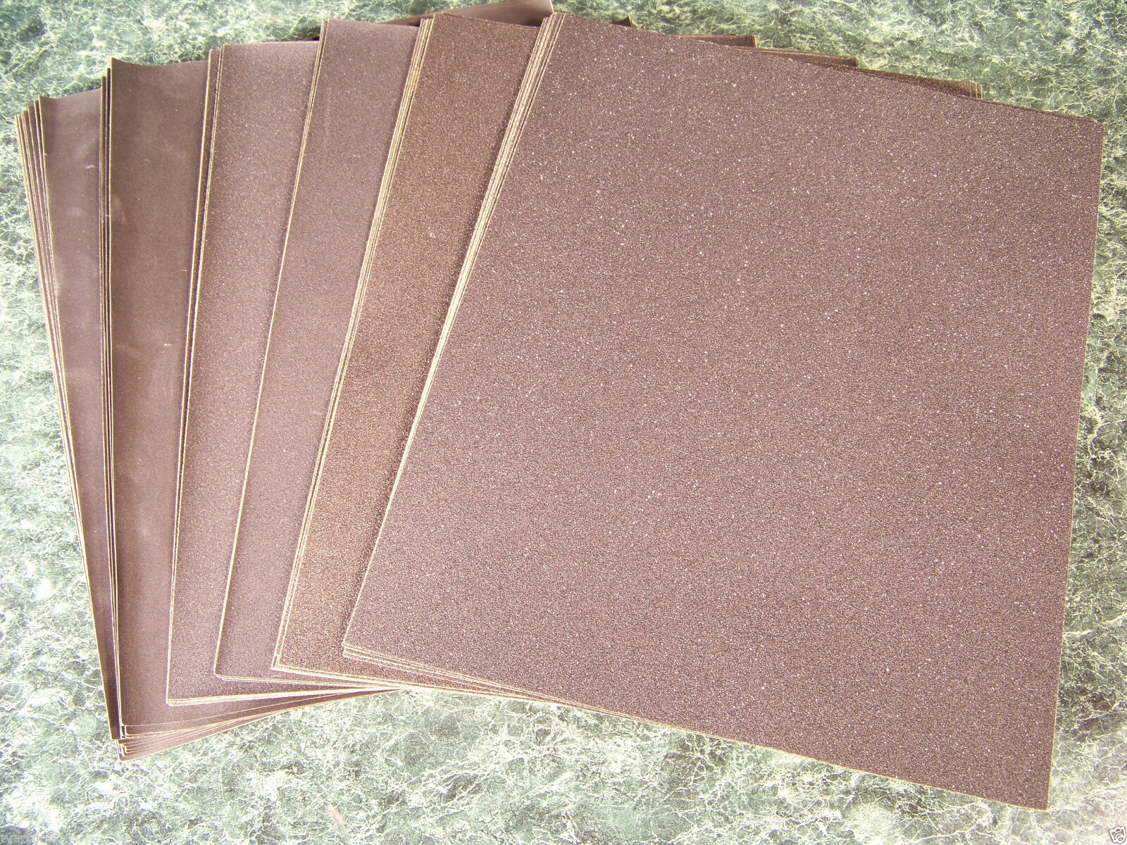 60pc SILICON CARBIDE Wet / Dry SANDPAPER SHEETS 9 x 11 Very Fine Coarse Assorted - $25.00