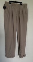 Haggar Men's Comfort Performance Stretch Straight Fit Pants, Stone Brown... - $22.94