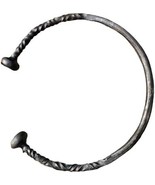 Hand Forged Iron Torc Torq Celtic Jewelry Steel Necklace Pagan Warrior J... - €34,46 EUR