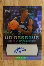 2006-07 UD Reserve Signatures RA-HW Hakim Warrick Basketball Autograph Memphis - £10.09 GBP