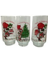 Coca Cola Holly Hobbie Limited Edition Glasses Lot of 3  vtg - $14.01