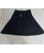 24 Seven Comfort Apparel Black Skirt Size 1x - $329.90 MXN