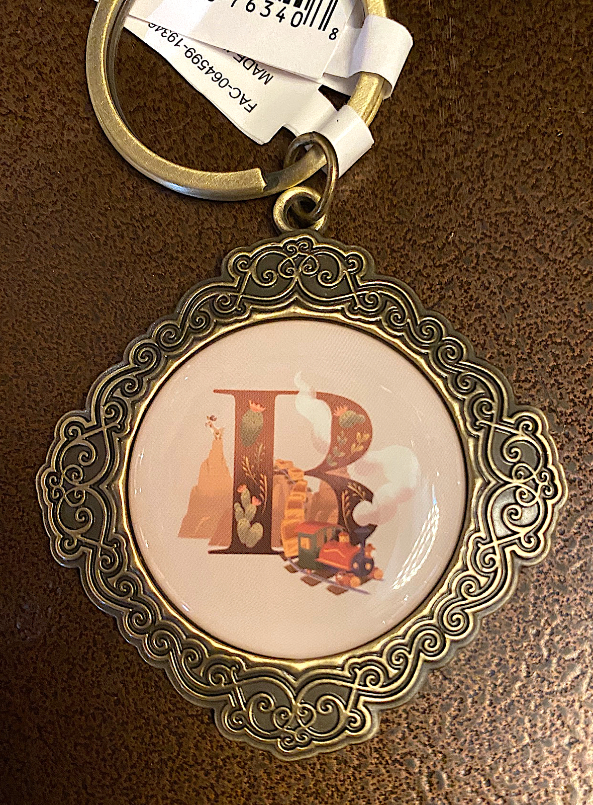 Disney Parks B is for Big Thunder Mountain Railroad ABC Letters Keychain NEW - $19.90